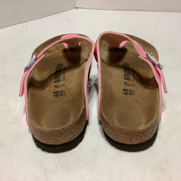 Birkenstock Gizeh Pink Thong Sandals Slip On Regular Width Size 40 - Picture 7 of 9